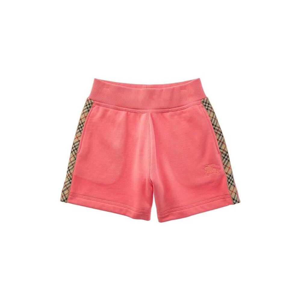 Burberry Girls Check Trim Short, Pink